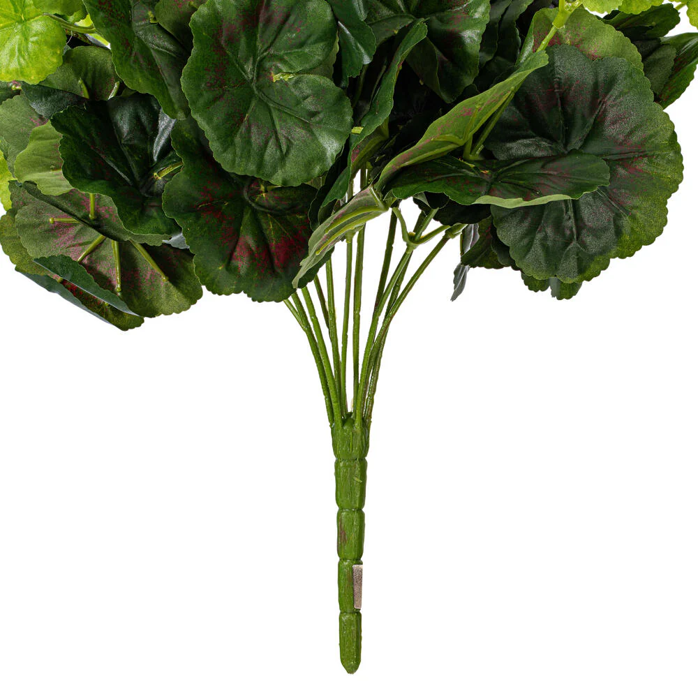 17.5" Silk Geranium Flower Bush -White (Pack of 4) - Image 4