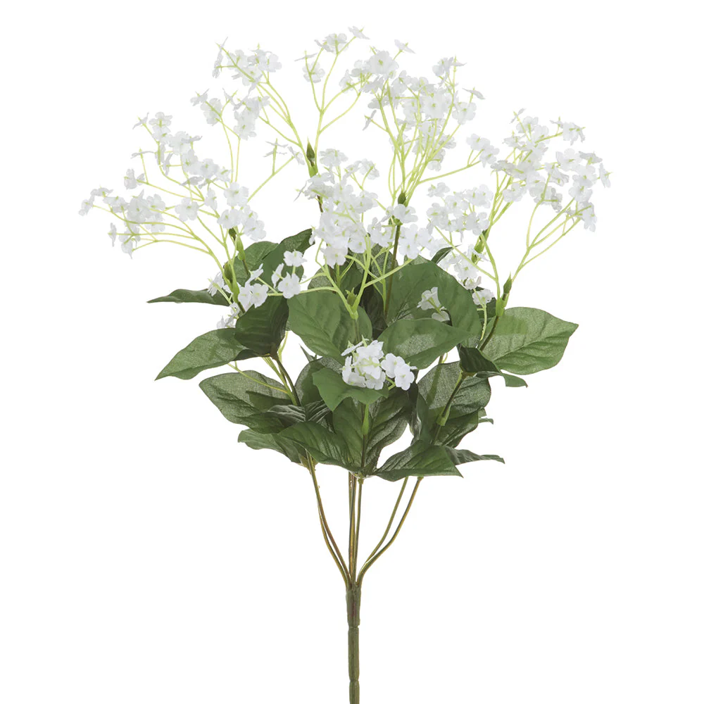 17" Gypsophila Baby's Breath Silk Flower Bush -White (Pack of 12)
