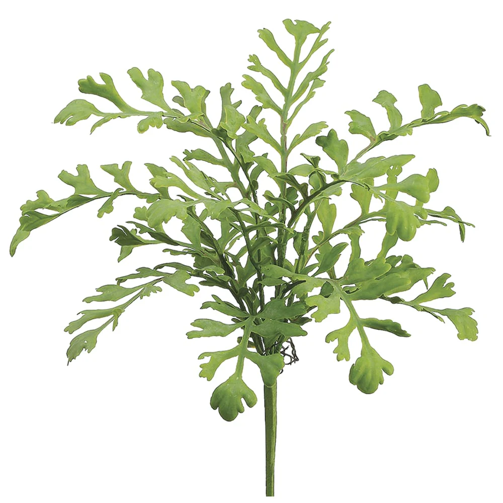 17" Plastic Miller Fern Artificial Plant -Green (Pack of 12)