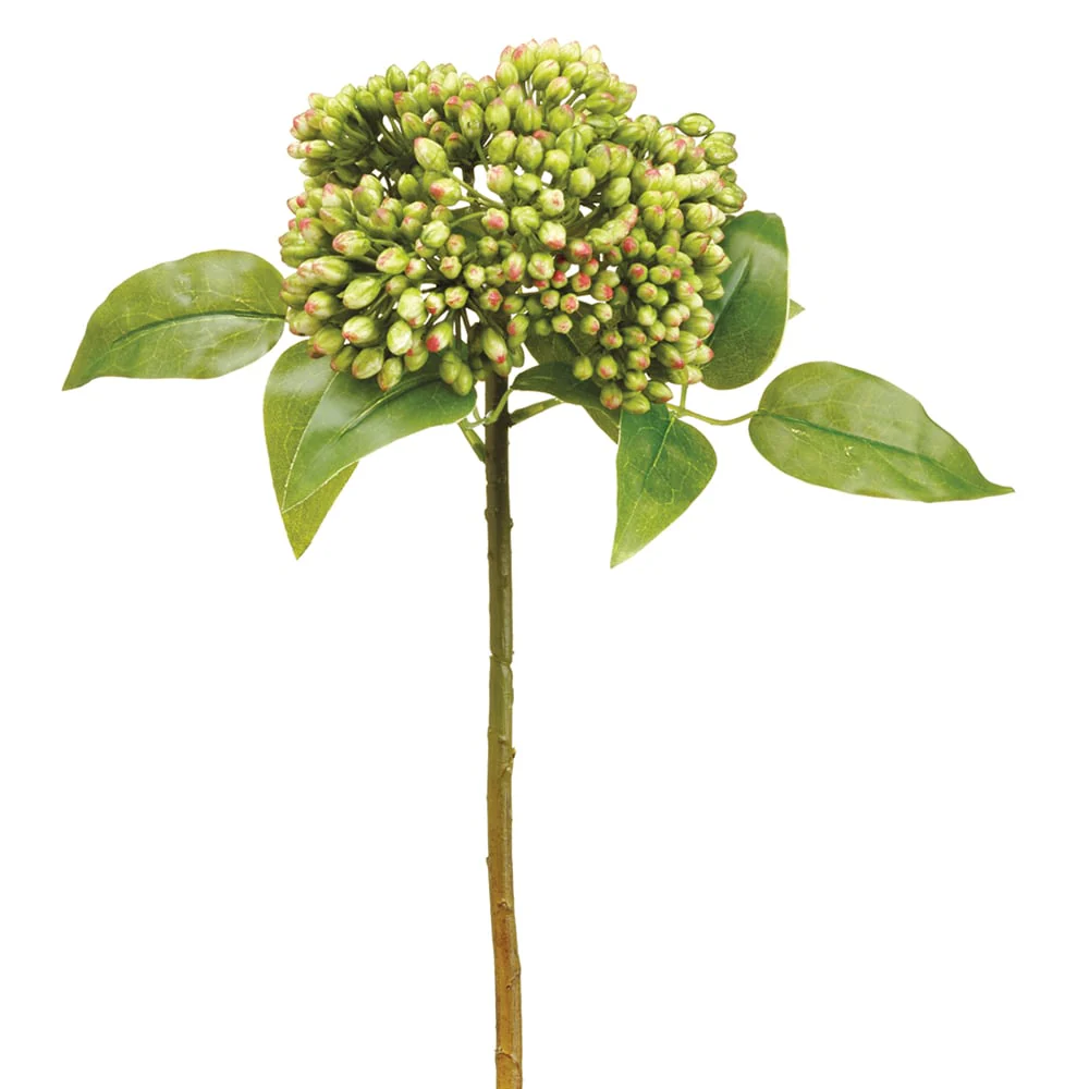 17" Sedum Artificial Stem -Green/Mauve (Pack of 12)
