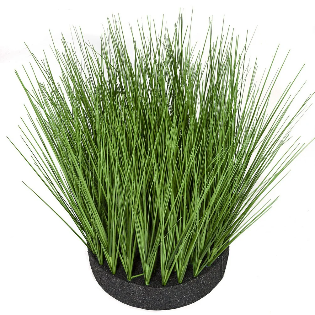 18.5" IFR PVC Onion Grass Artificial Plant w/Foam Base -Green (Pack of 2) - Image 2