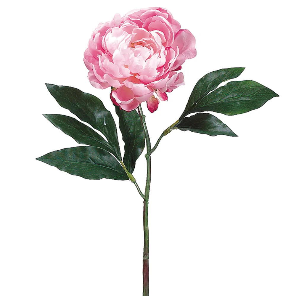 18.5" Silk Peony Flower Spray -2 Tone Pink (Pack of 12)