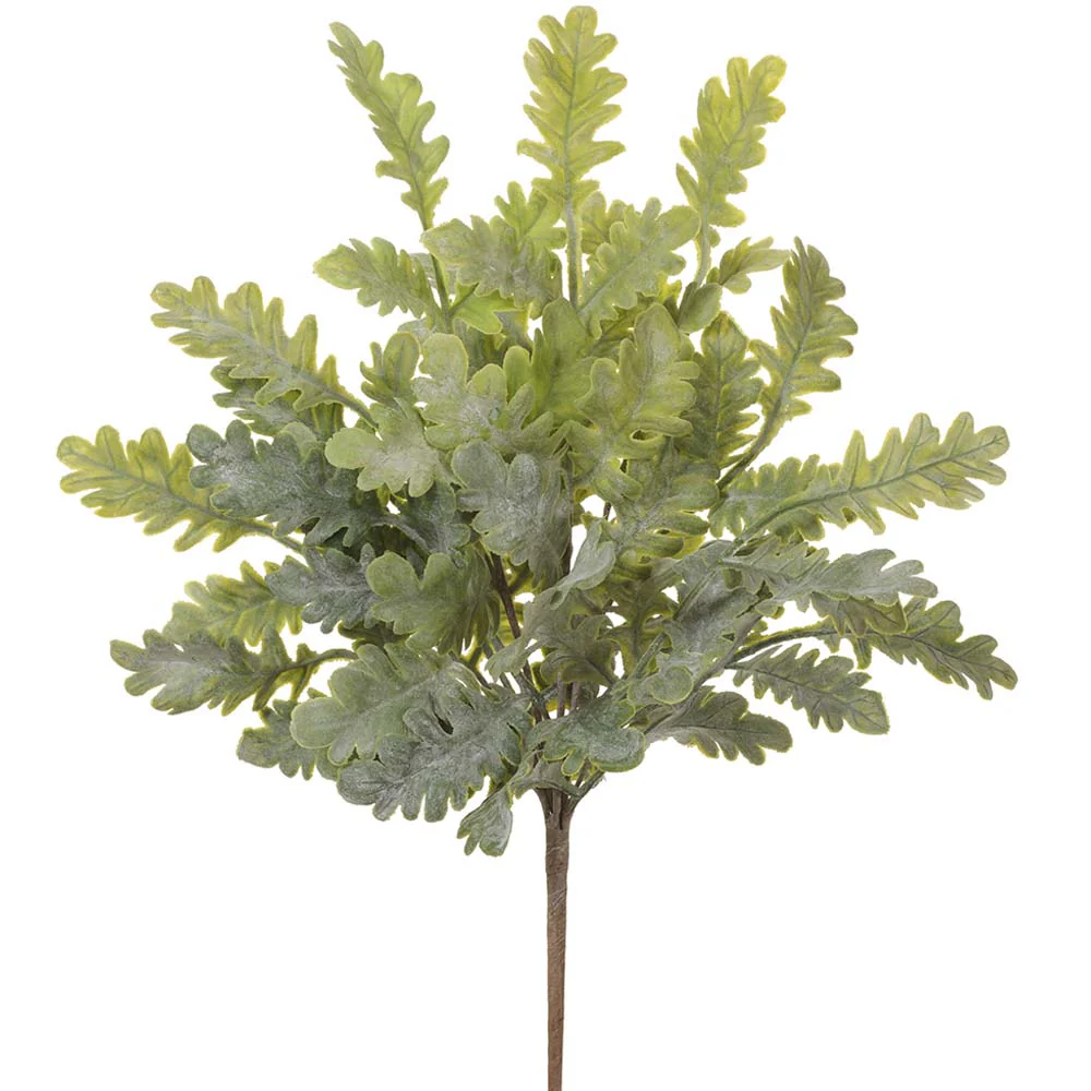 18" Dusty Miller Artificial Plant -Green/Gray (Pack of 12)
