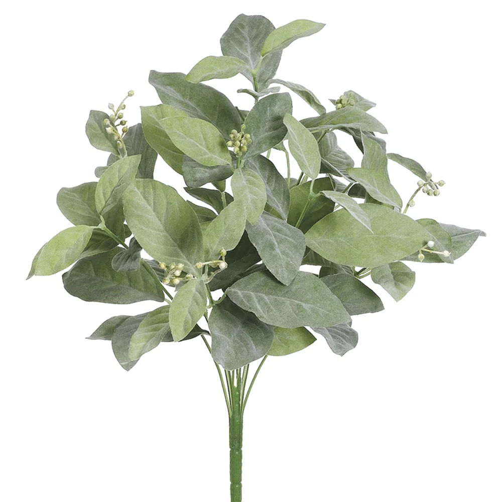 18" Magnolia Silk Plant -Frosted Green (Pack of 12)
