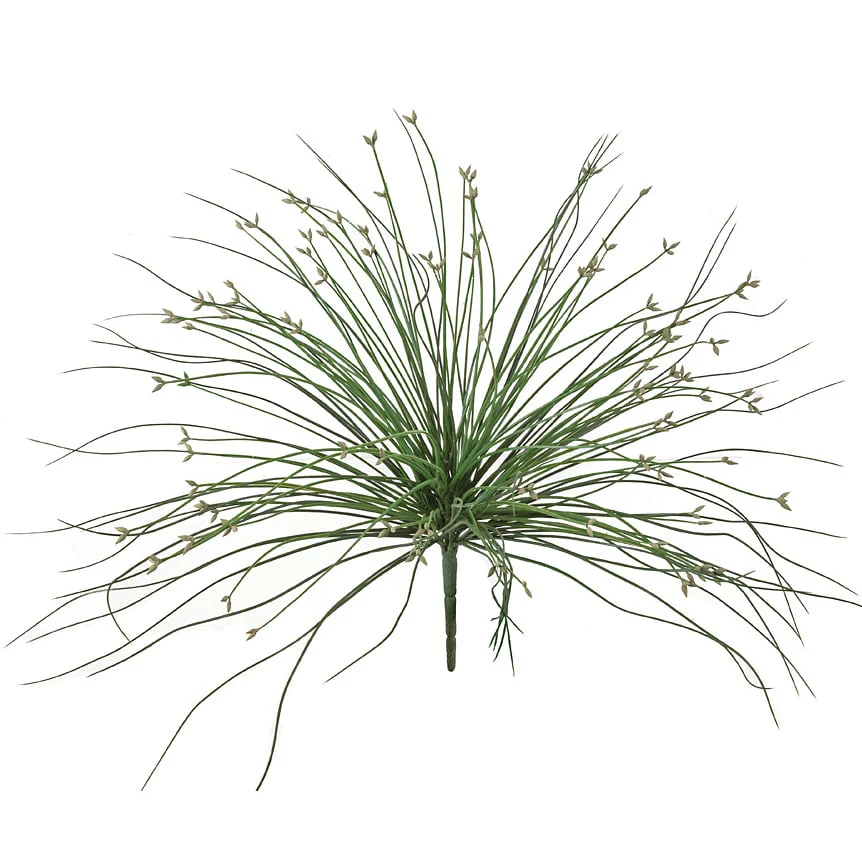 18" Outdoor UV-Proof Artificial Grass Plant -Green (Pack of 12)