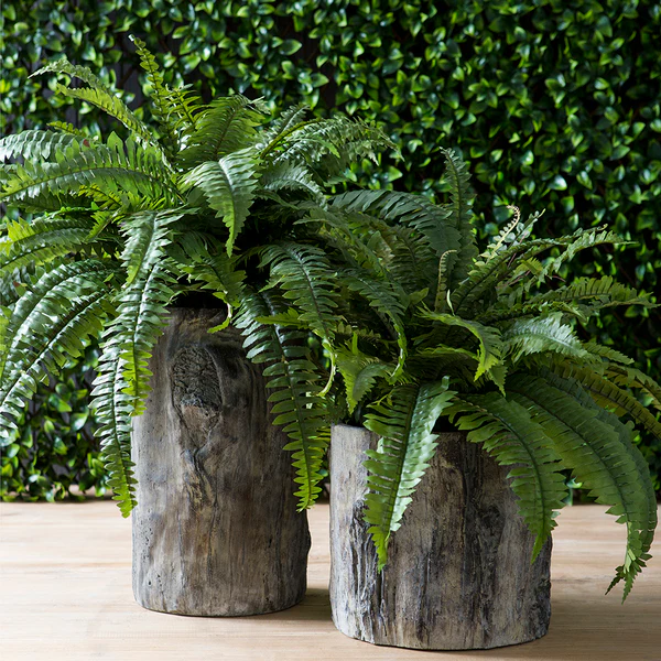 18" Outdoor UV-Resistant Artificial Boston Fern Plant -Green (Pack of 12) - Image 2