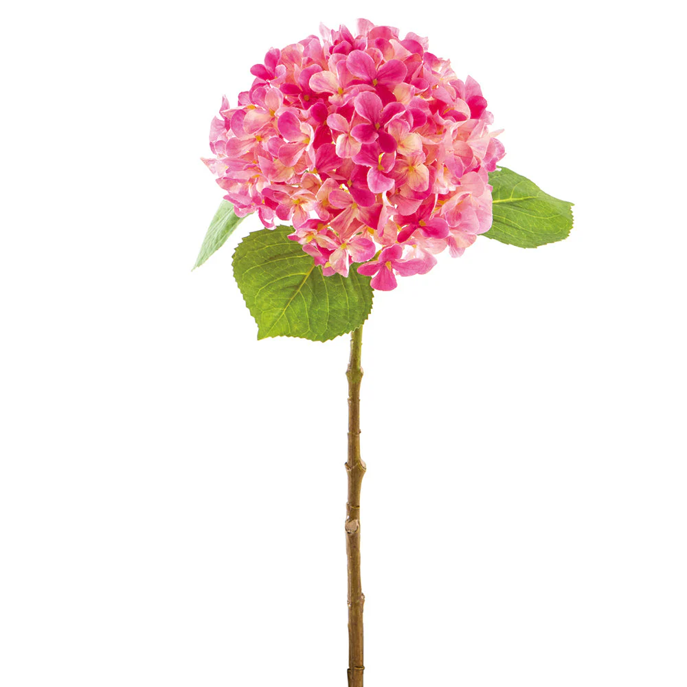 18" Outdoor UV-Resistant Artificial Hydrangea Flower Stem -Beauty (Pack of 12)