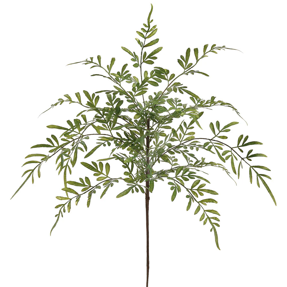 18" Outdoor UV-Resistant Artificial Rue Leaf Herb Stem -Green (Pack of 12)