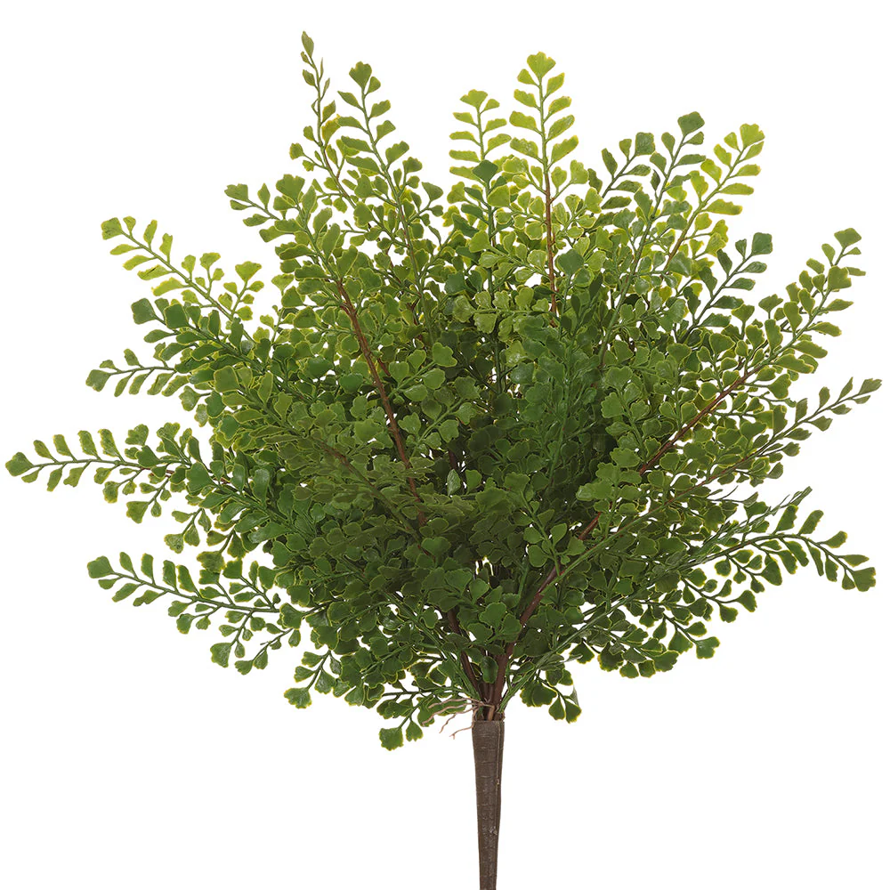 18" PE Soft-Touch Maidenhair Fern Artificial Plant -Green (Pack of 12)