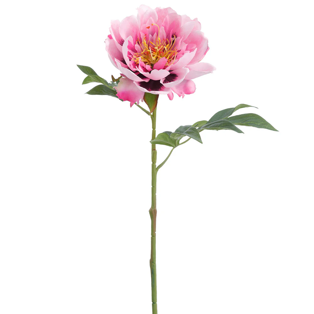 19.5" Peony Silk Flower Stem -Lavender/Purple (Pack of 12)