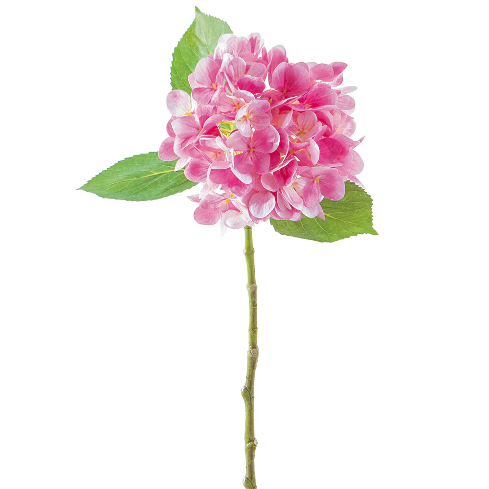19" Hydrangea Faux Flower Stem -Beauty (Pack of 12)
