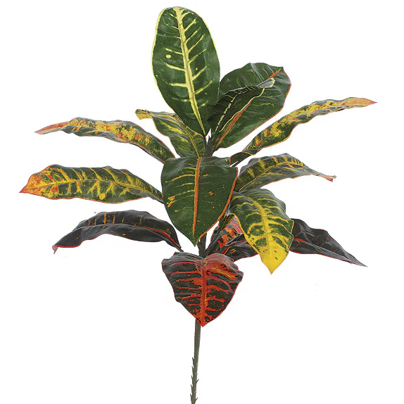19" IFR Croton Artificial Plant -Red/Green (Pack of 12)