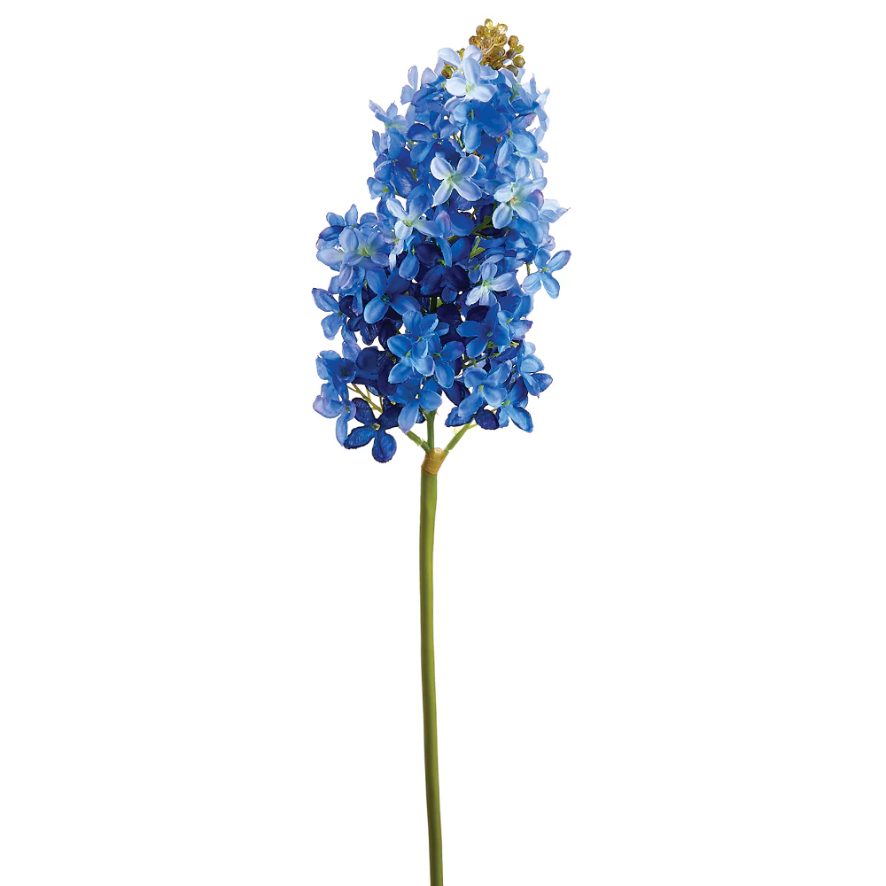 19" Lilac Silk Flower Stem -Blue/Delphinium (Pack of 12)