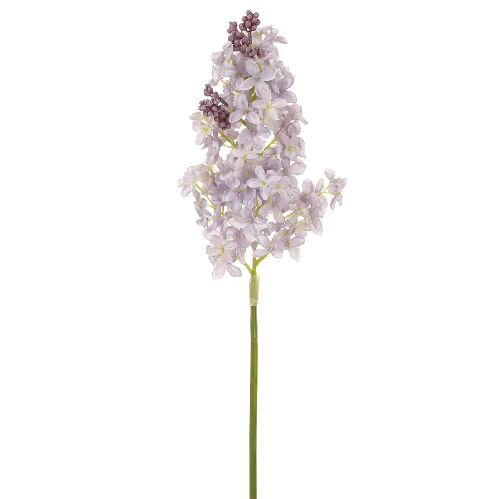 19" Lilac Silk Flower Stem -Lavender (Pack of 12)