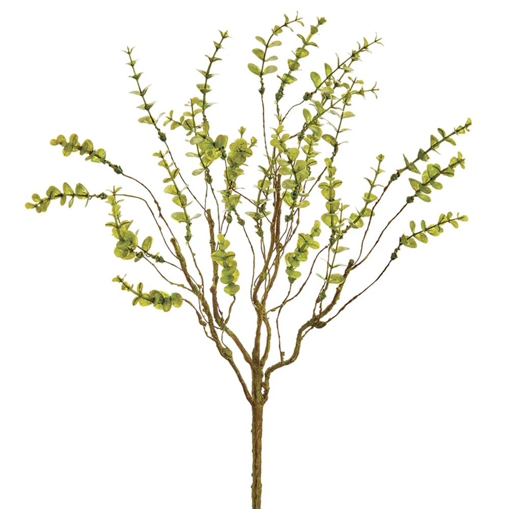 19" Mini Artificial Eucalyptus Plant -Green (Pack of 12)