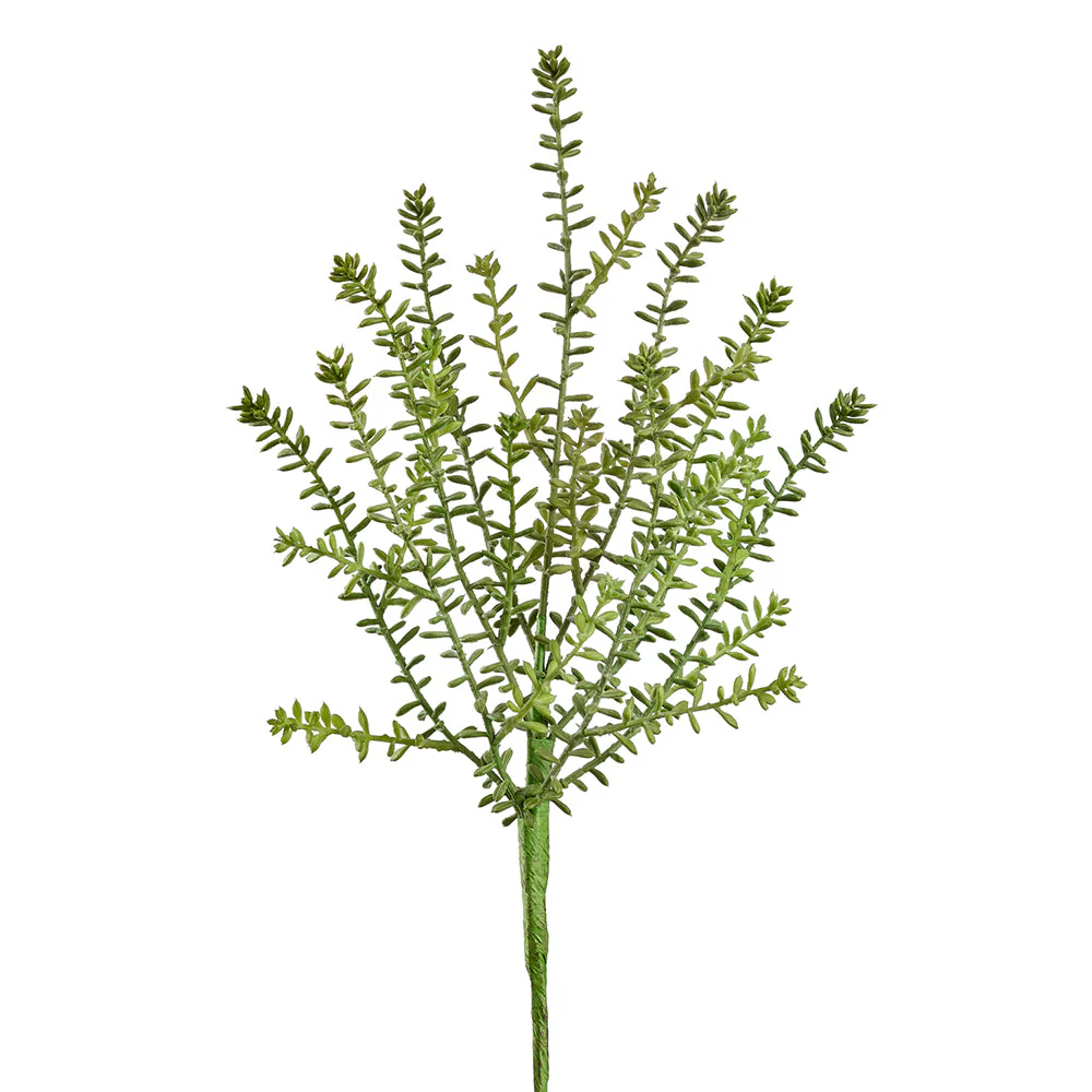 19" Sedum Succulent Artificial Stem -Green (Pack of 12)