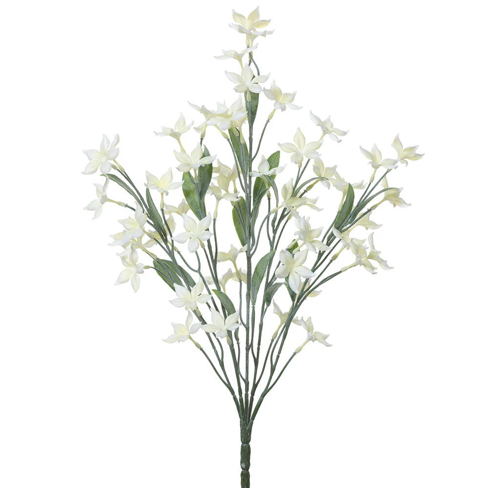 19" Silk Stephanotis Flower Bush -White (Pack of 12)
