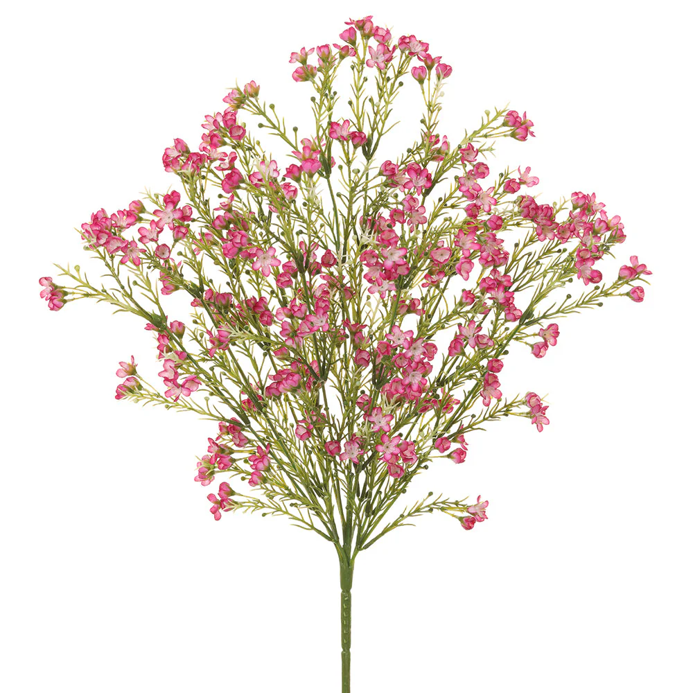 19" Silk Waxflower Flower Bush -Fuchsia (Pack of 12)