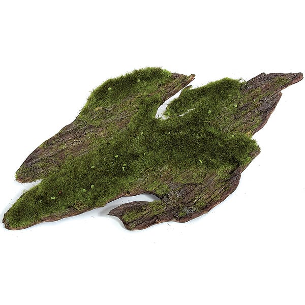 19"x10" Artificial Foam Tree Bark -Moss/Green (Pack of 6)