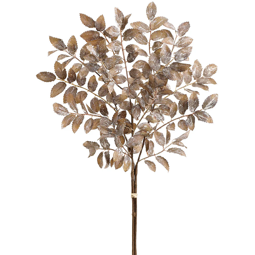 20.5" Mini Leaf Artificial Stem Bundle -Green (Pack of 12)
