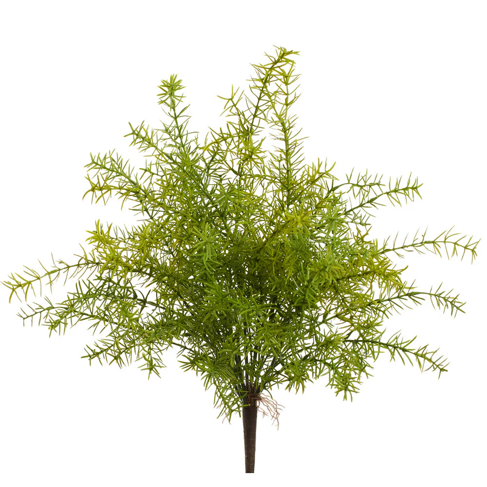 20" Outdoor UV-Resistant Artificial Sprengeri Fern Plant -Green (Pack of 6)