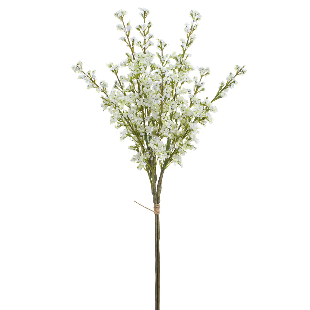 20" Veronica Artificial Flower Stem Bundle -White (Pack of 12)