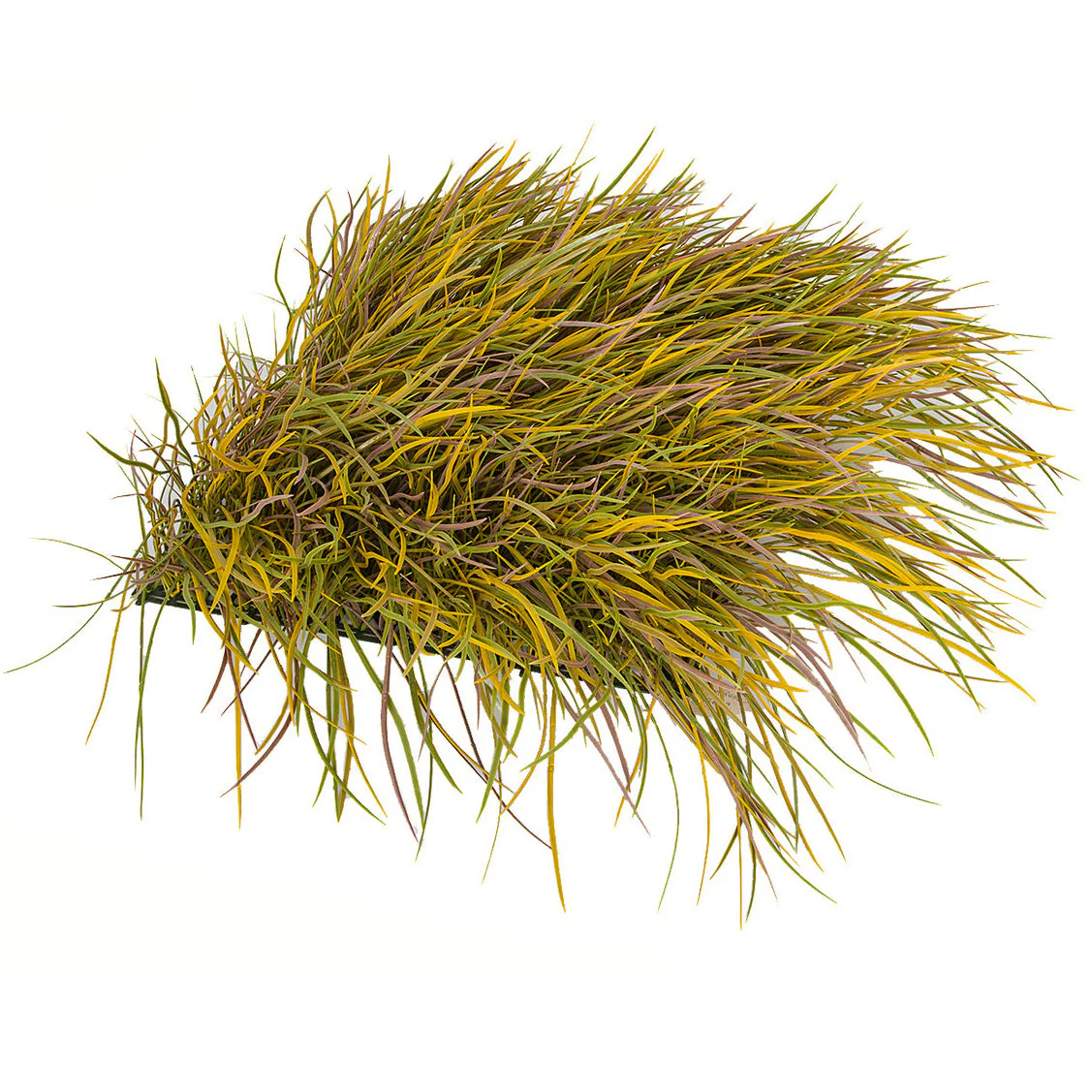 20"x20" Outdoor UV-Proof Artificial Autumn Dune Grass Mat -Yellow/Green (Pack of 2) - Image 2