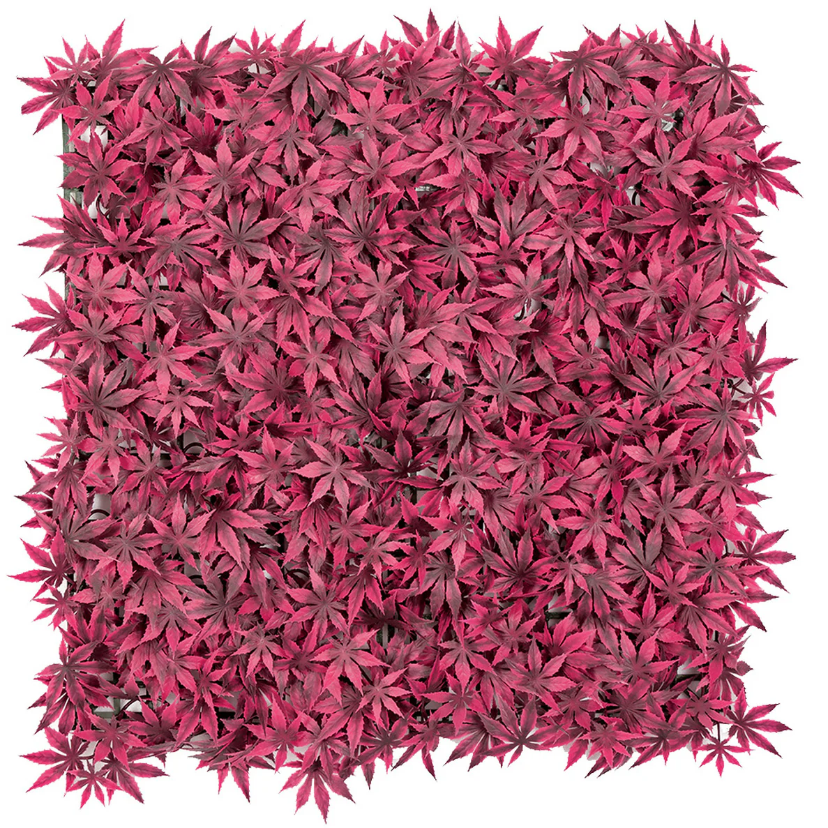 20"x20" Outdoor UV-Proof Artificial Japanese Maple Leaf Mat -2 Tone Burgundy (Pack of 2)