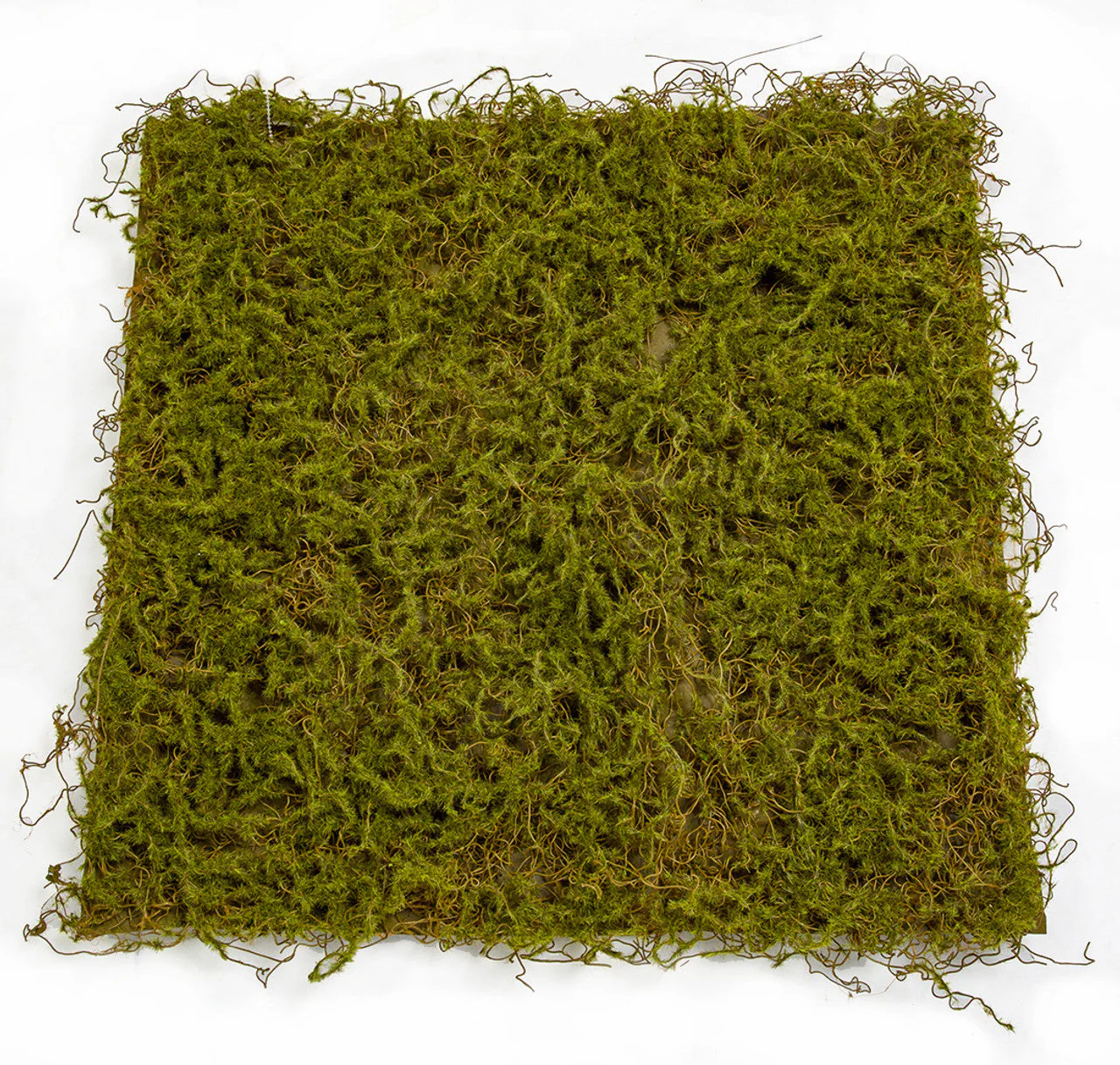 20"x20"x1" Moss Artificial Mat -Green/Brown (Pack of 6) - Image 2