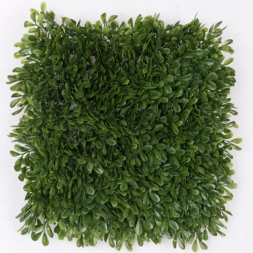 20"x20"x3.5" Outdoor UV-Proof Artificial Japanese Boxwood Mat -Green (Pack of 2)
