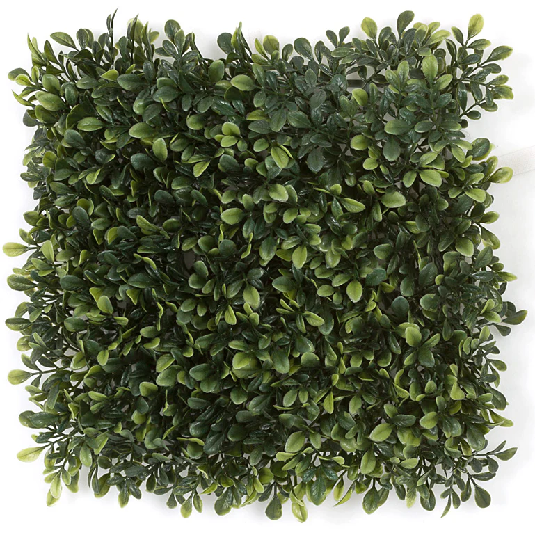 20"x20"x3.5" Outdoor UV-Proof Artificial Wintergreen Boxwood Mat -2 Tone Green (Pack of 2)