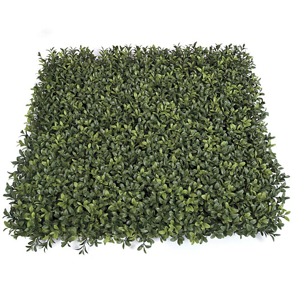 20"x20"x3" Outdoor UV-Resistant Boxwood Artificial Mat -2 Tone Green (Pack of 3)