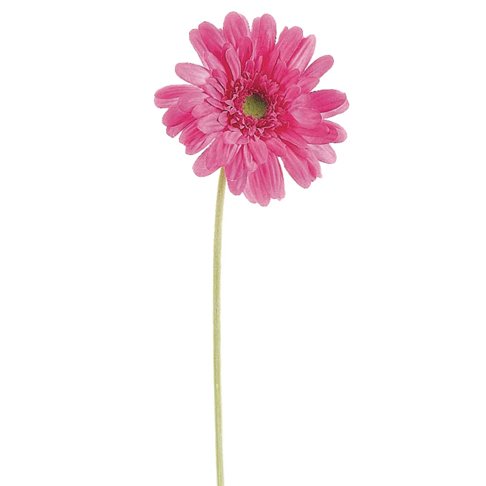 21.5" Silk Medium Gerbera Daisy Flower Spray -Hot Pink (Pack of 12)