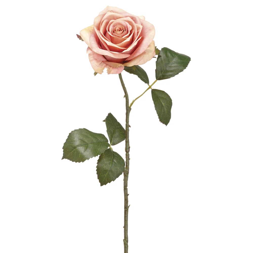 21.5" Silk Rose Flower Spray -Pink/Mauve (Pack of 12)
