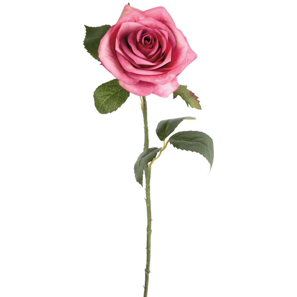 21.5" Silk Rose Flower Spray -Rose/Pink (Pack of 12)