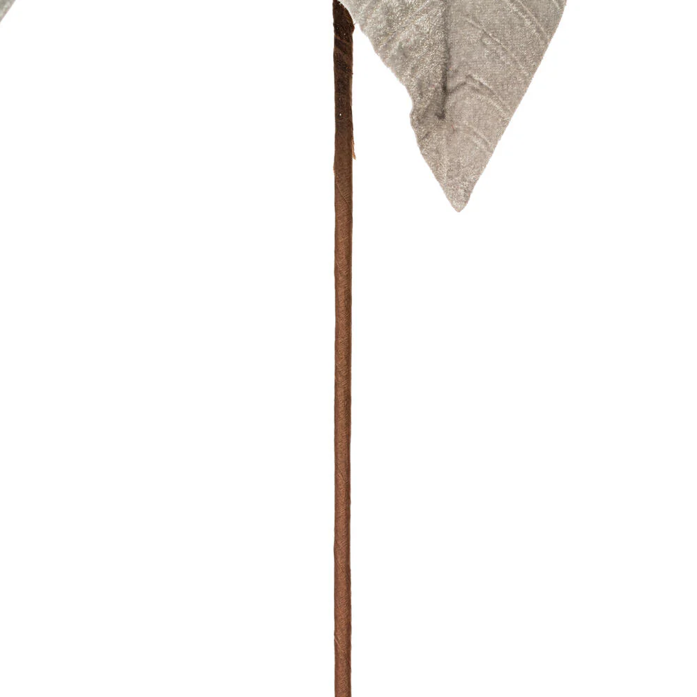 21.5"Hx18"W Artificial Poinsettia Flower Stem -Silver (Pack of 6) - Image 3