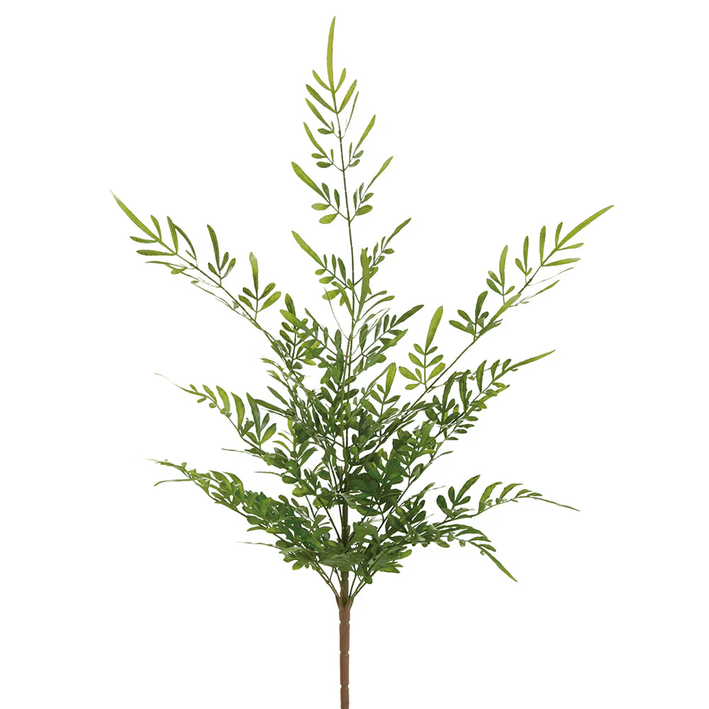 21" Outdoor UV-Resistant Artificial Fern Plant -Green (Pack of 6)