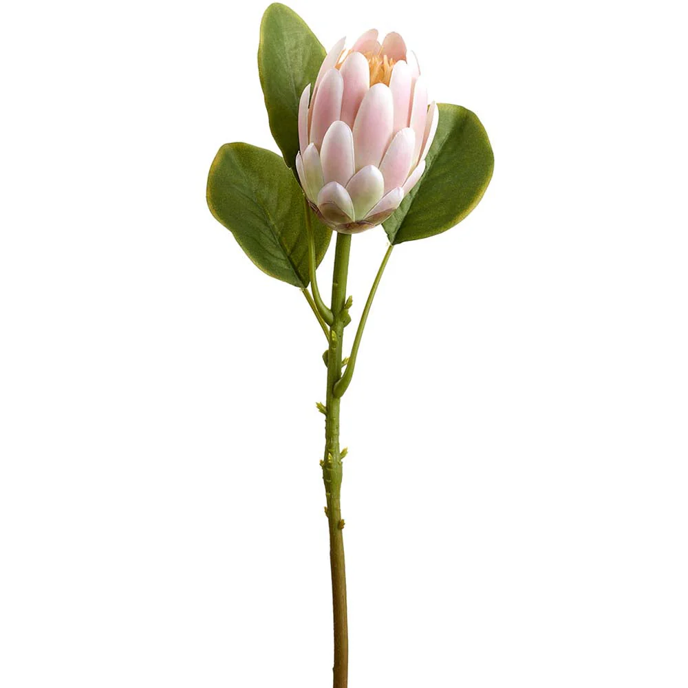 21" Protea Silk Flower Stem -Soft Pink (Pack of 12)