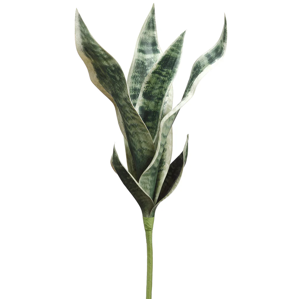 21" Sansevieria Snake Artificial Plant -Green/Gray (Pack of 6)