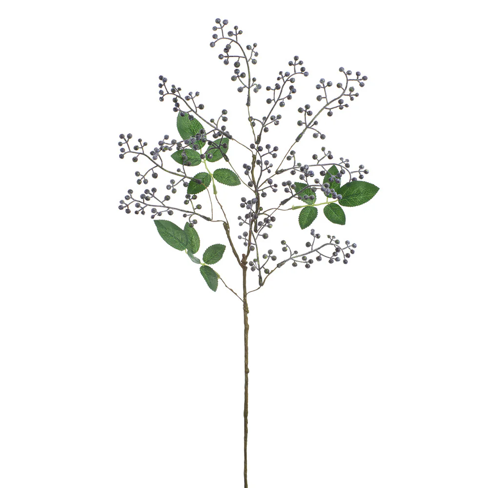 21" Sedum Artificial Flower Stem -Blue (Pack of 12)