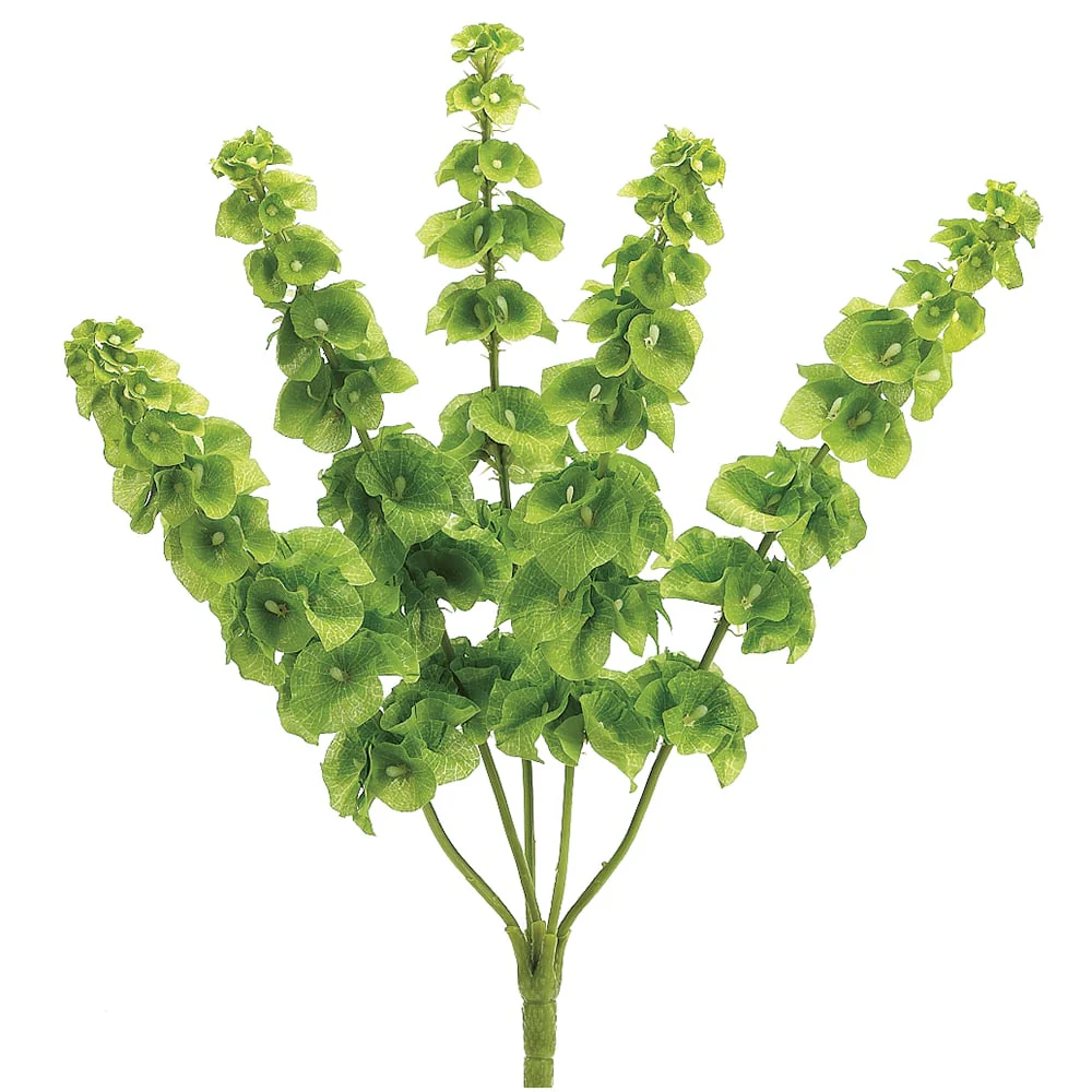 21" Silk Bells Of Ireland Flower Bush -Green (Pack of 12)