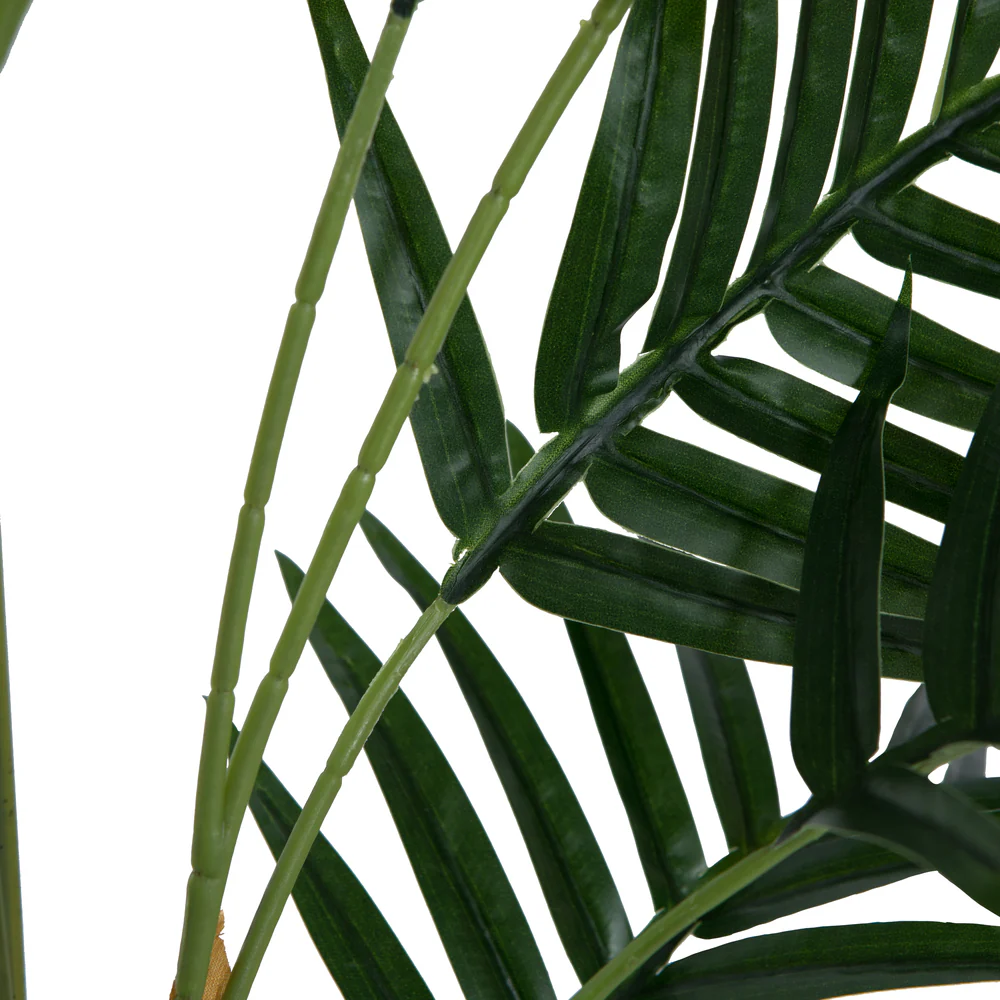 2'11" Real Touch Fern Palm Silk Tree w/Plastic Pot -Green - Image 5