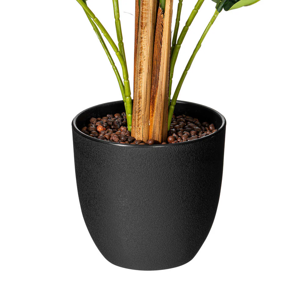 2'11" Real Touch Fern Palm Silk Tree w/Plastic Pot -Green - Image 7