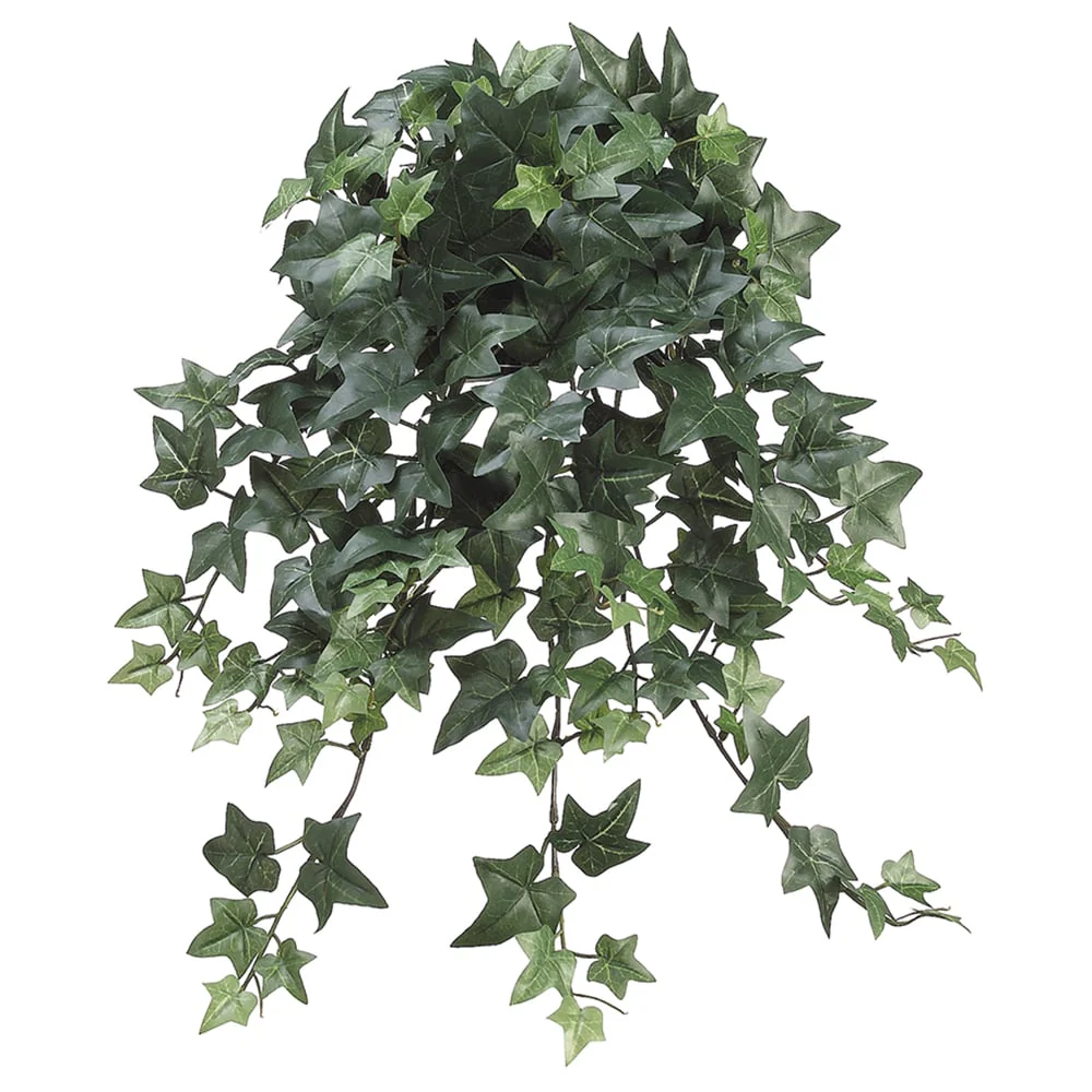 22.5" Medium Sage Ivy Silk Hanging Plant -214 Leaves -2 Tone Green (Pack of 12)