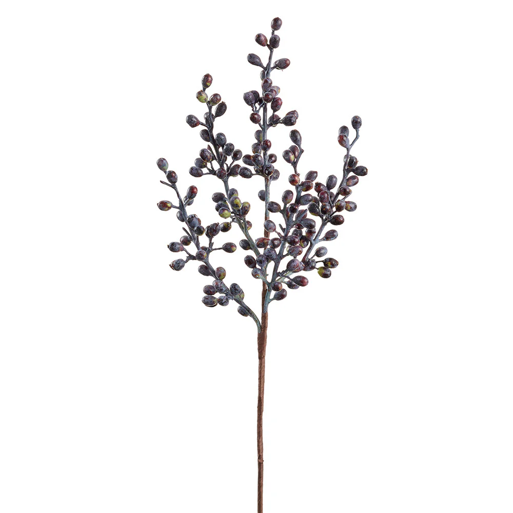 22" Berry Faux Stem -Purple (Pack of 12)