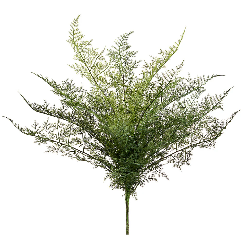 22" Lace Fern Leaf Silk Plant -Green (Pack of 8)