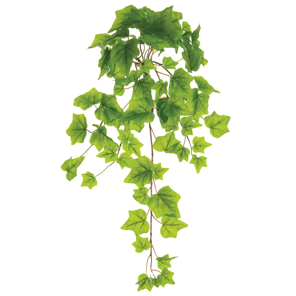 22" One-Piece Construction Ivy Silk Hanging Plant -78 Leaves -Light Green (Pack of 12)