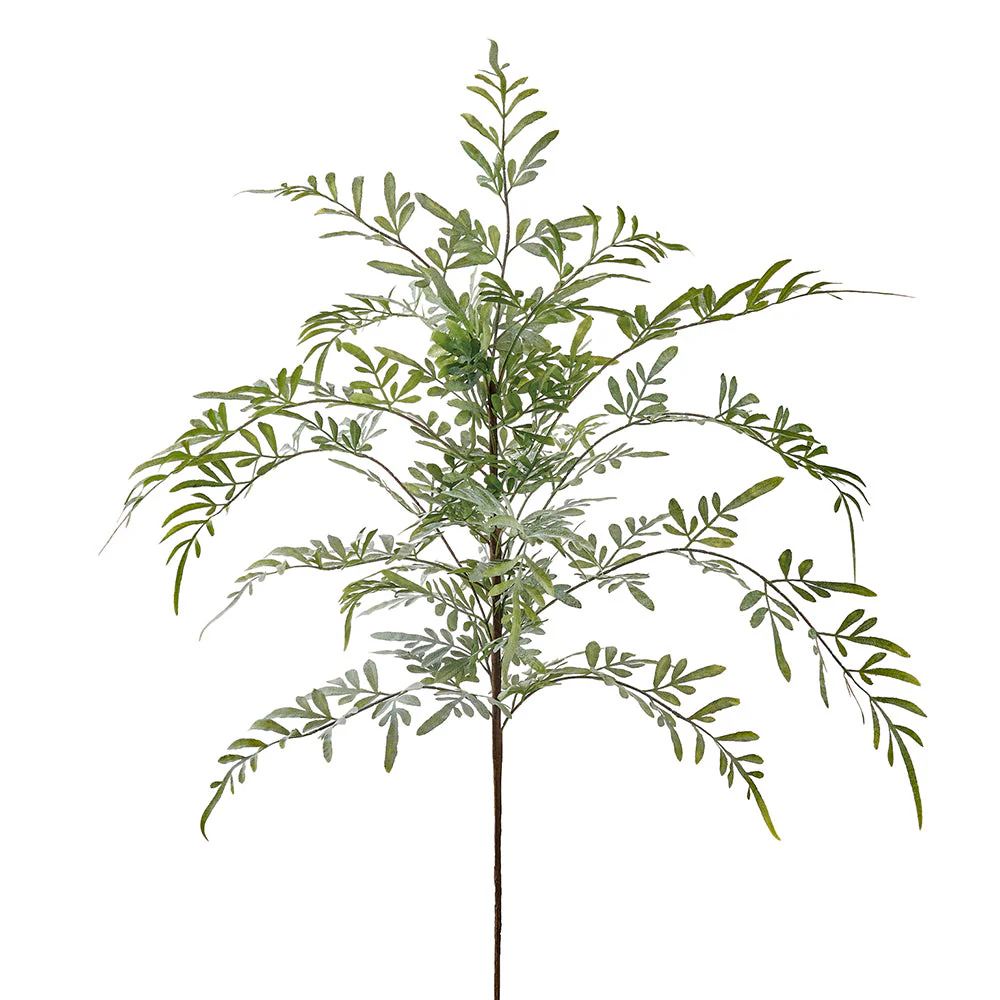 22" Outdoor UV-Resistant Artificial Rue Leaf Herb Stem -Green (Pack of 12)