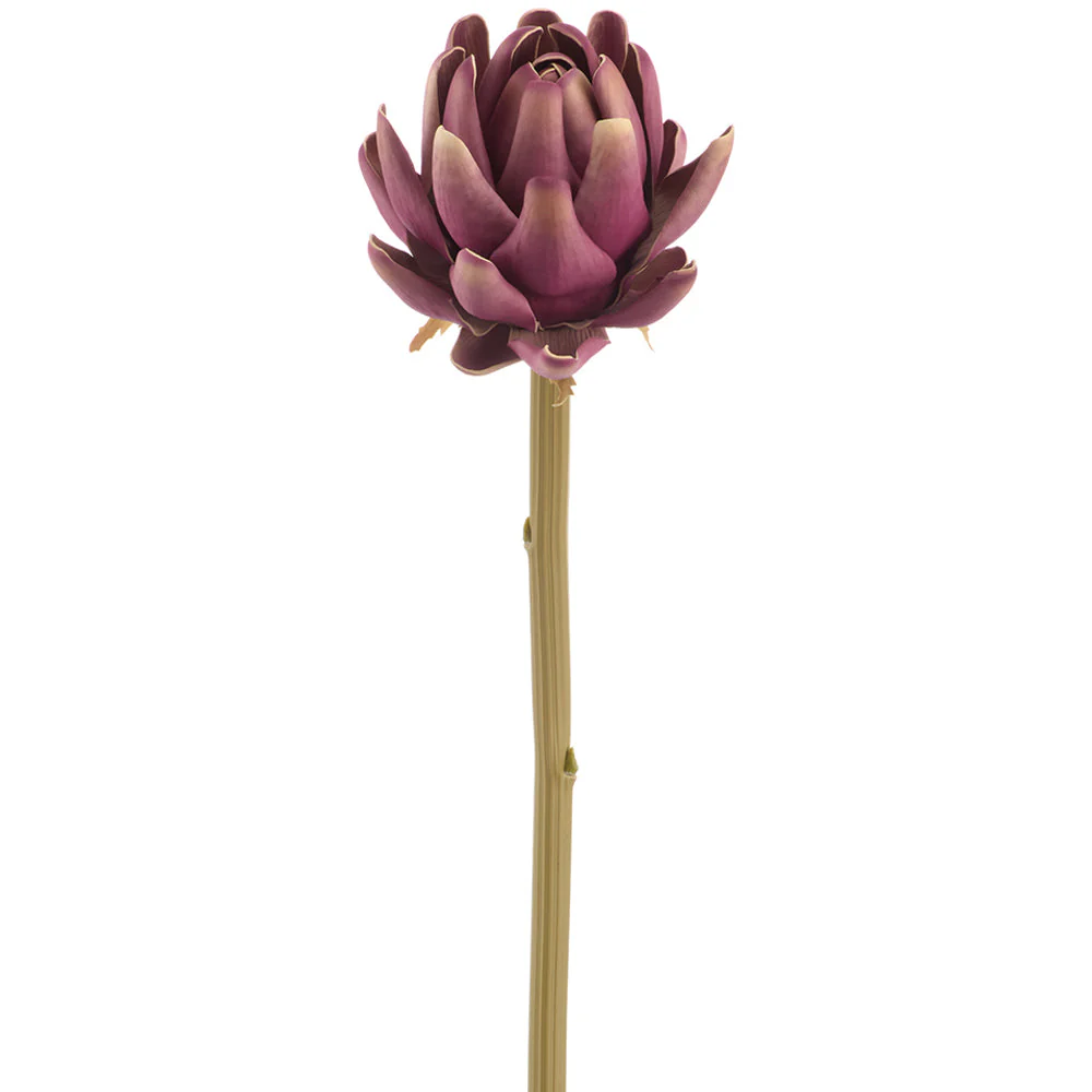 22" Protea Artificial Flower Stem -Purple (Pack of 12)