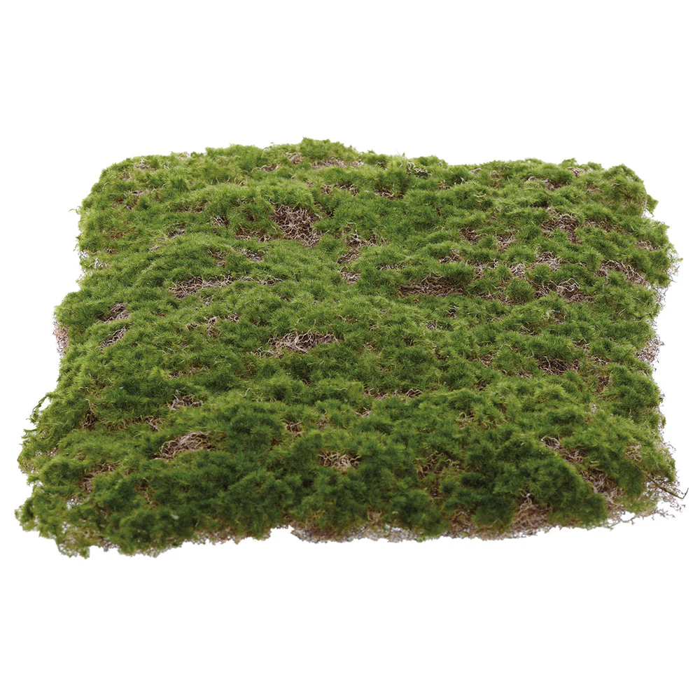 23.5"x15.5" Artificial Plastic Moss Mat -Green (Pack of 12)